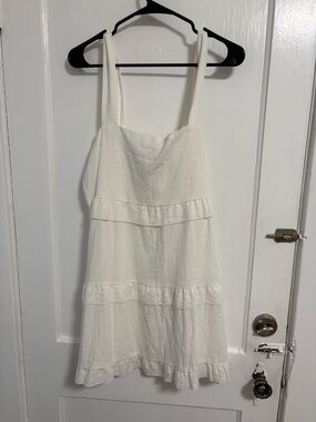 Show Me Your MuMu White Tiered Sundress